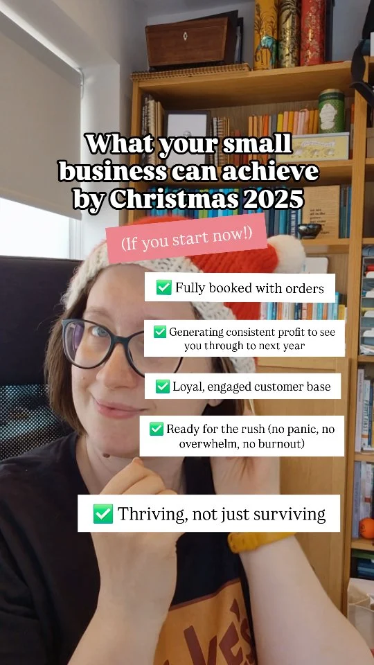 This is all possible -- if you start NOW.

✨️ Big results don't happen overnight ✨️ (We already knew that, right?)

If you want a stress-less, profitable Christmas 2025, you need to start planting the seeds TODAY.

💖 Build strong marketing foundations
💖 Test and refine your offers
💖 Grow your email list
💖 Create systems that can handle the rush

Don't know where to start? Join me for free 11-13 June for the 2025 Magic-Making Christmas Plan 🎄 

#smallbusinessowneruk #smallbusinessowner #smallbusinesscommunity #microbusiness #businessownerlife #makersandthinkers